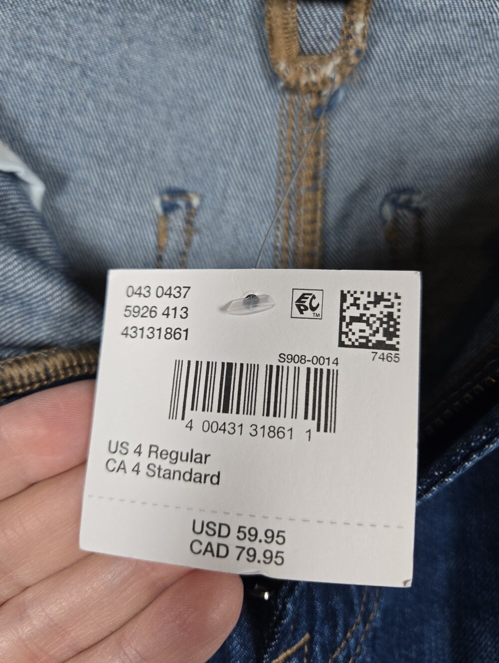 NEW American Eagle Dreamy Drape Ultra Wide Leg Denim Jeans Strigid Size 4/27 - Picture 7 of 14